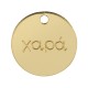 Plexi Acrylic Charm Round “χαρά” 20mm