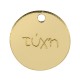Breloque Ronde en Acrylique Plexi « τύχη » 20 mm