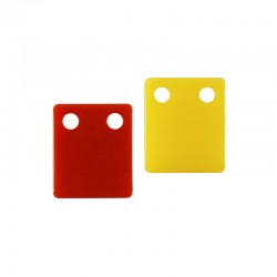 Pendentif Rectangulaire en Plexiglas Acrylique avec 2 Trous 11 x 13 mm