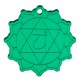 Plexi Acrylic Pendant The Heart Chakra Flower 30mm