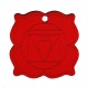 Pendentif en Acrylique Plexi Chakra Racine Om 30 mm