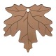 Plexi Acrylic Pendant Leaf 41mm