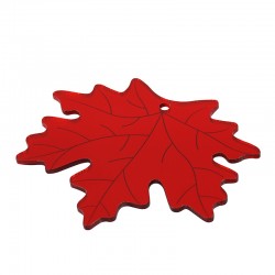 Ciondolo in Acrilico Plexiglass Foglia 60X54 mm