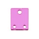 Plexi Acrylic Charm Rectangular with 3 Holes 15x12mm