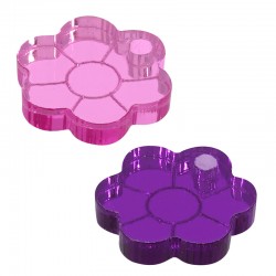 Breloque en Acrylique Plexi Fleur 15 mm