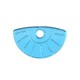 Plexi Acrylic Charm Geometric Semicircle 9x15mm