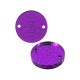 Connecteur en Acrylique Plexi Chakra Couronne Om Fleur 18 mm