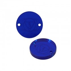 Connecteur en Acrylique Plexi « Chakra du Troisième œil Om » 18 mm