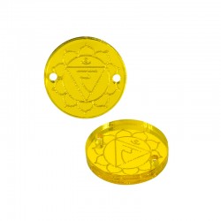 Conector de Metacrilato Chakra del Plexo Solar 18mm