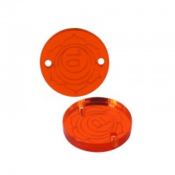 Connecteur en Acrylique Plexi Fleur du Chakra Sacré 18 mm