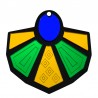 Noir/ Miroir bleu/ Miroir jaune/ Miroir vert