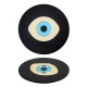 Plexi Acrylic Decorative Candle Cap with Evil Eye 130mm