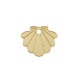 Plexi Acrylic Charm Shell 14x12mm