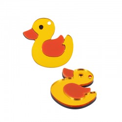 Pendentif en Acrylique Plexi Canard 36 mm