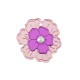 Plexi Acrylic Pendant Flower with Acrylic Pearl 30mm