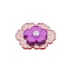 Plexi Acrylic Pendant Flower with Acrylic Pearl 30mm
