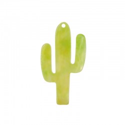 Pendentif en Acrylique Plexi Cactus 21 x 40 mm