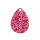 Pendentif en Acrylique Plexi en Forme de Goutte 18 x 25 mm