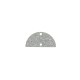 Plexi Acrylic Pendant Semicircle with 2 Holes 29x15mm