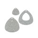 Plexi Acrylic Pendant Teardrop 38x40mm & 20mm (2pcs/Set)