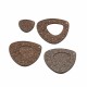 Πλέξι Ακρυλικό Μοτίφ Σταγόνα 38x40mm & 20mm (2τμχ/Σετ)