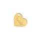 Charm cœur « Bride » en Acrylique Plexi 17 x 15 mm