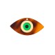 Colgante de Acrílico Plexi con ojo Turco 68 x 35 mm