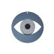 Plexi Acrylic Pendant Round with Evil Eye 80mm