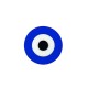 Plexi Acrylic Pendant Round with Evil Eye 35mm