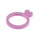 Plexi Acrylic Ring with Heart 22x30mm
