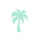 Plexi Acrylic Pendant Palm Tree 37x50mm