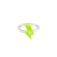 Anello in Plexiglass Acrilico con Fulmine 22 Mm/18 mm