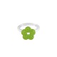 Anillo de Acrílico Plexi con Flor 22 Mm/18 mm