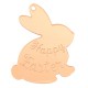 Plexi Acrylic Pendant Bunny "Happy Easter" 51x60mm