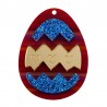 Red Rainbow/ Blue Glitter/ Gold Mirror
