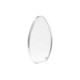 Uova Decorative in Plexiglass Acrilico 124X145 mm 90X13 mm (2 Pezzi/Set)
