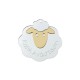 Plexi Acrylic Pendant Sheep “Καλή Ανάσταση” 55x52mm
