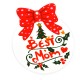 Pendente in Plexiglass Acrilico con Pallina di Natale Best Mom 67X79 mm