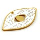 Pendente in Plexi Occhio Portafortuna Auguri Greco 80x45mm