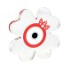 Plexi Acrylic Lucky Decorative Clover with Pomegranate & Evil Eye 85mm