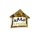 Colgante Acrílico de Plexiglás con Casa «Καλη Χρονια» 37 x 34 mm