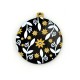 Plexi Acrylic Pendant Christmas Ball with Flowers 45mm