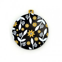 Pendente in Plexi Palla con Fiori 45mm