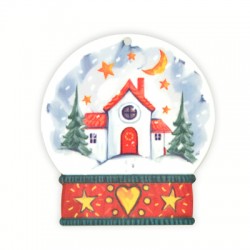 Colgante de Metacrilato Bola de Navidad 62x70mm