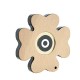 Trébol Decorativo de Madera y Acrílico Plexi con ojo Turco 100 mm