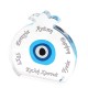 Plexi Acrylic Lucky Decorative Pomegranate with Evil Eye 66x69mm