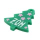 Ciondolo in Plexiglass Acrilico con Albero di Natale ΖΩΗ 17X21 mm