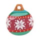 Plexi Acrylic Charm Christmas Ball 16x18mm