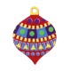 Pendentif Boule de Noël en Acrylique Plexi 22 x 29 mm