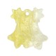 Plexi Acrylic Charm Bells with Mistletoe & Hearts 18x19mm